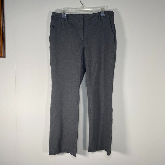 Talbots Soho Dress Pants Women's 12 Gray Business Office Rayon Blend - Picture 1 of 14